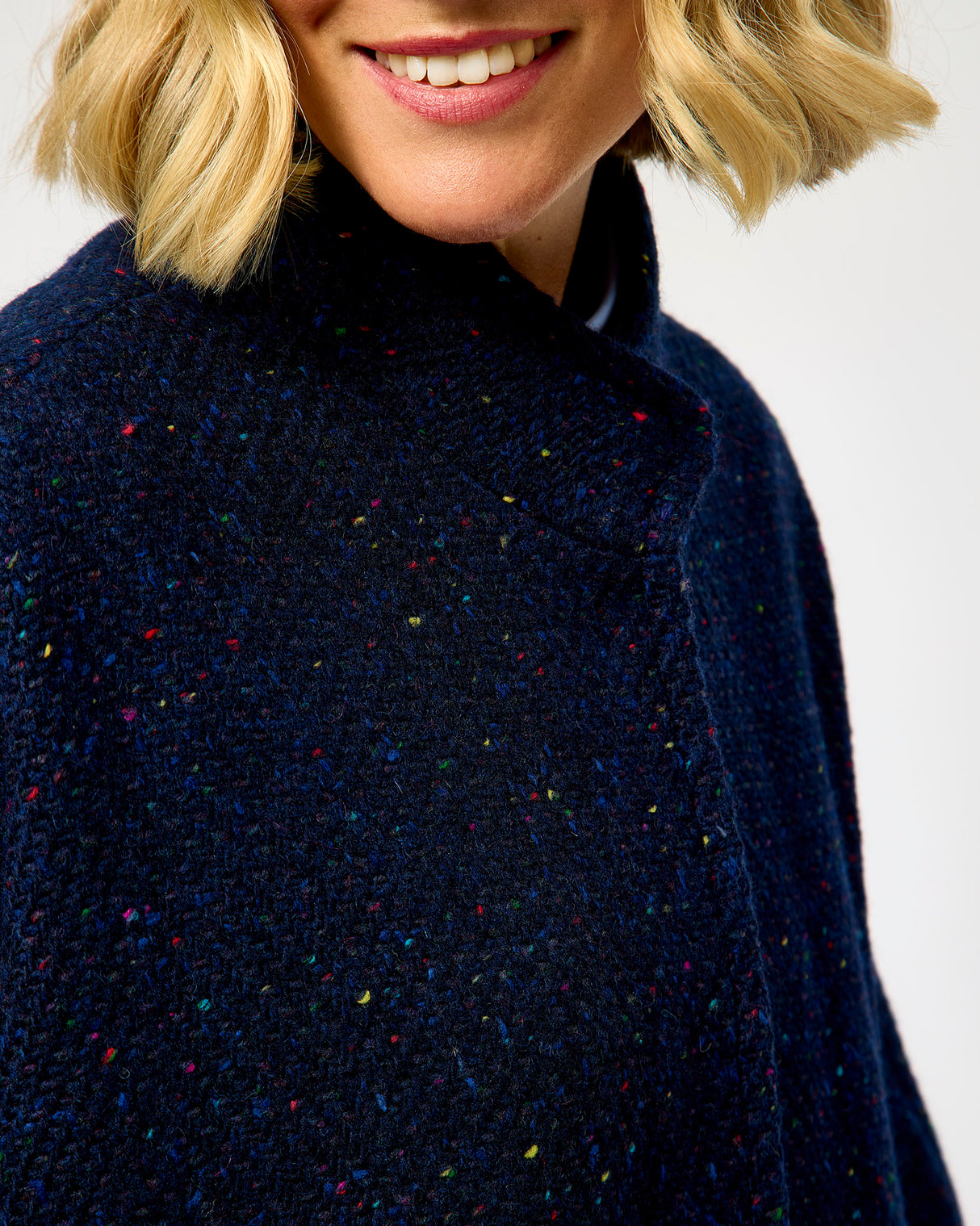 The Flock Dúghorm Donegal Wool Cape