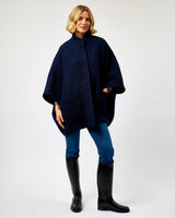 The Flock Dúghorm Donegal Wool Cape