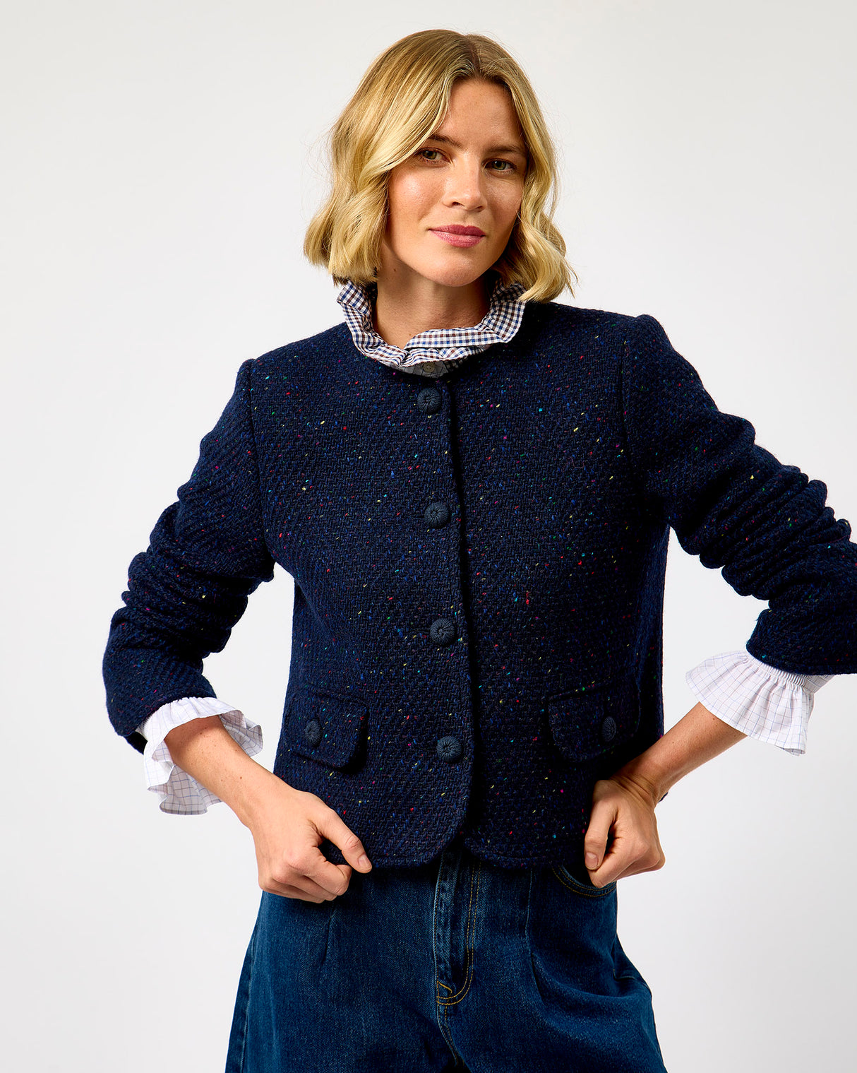 The Flock Dúghorm Donegal Wool Jacket