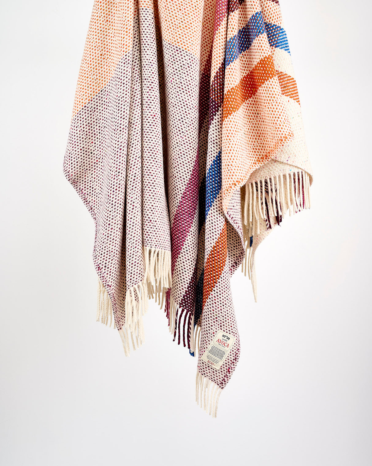 Vertical Stripe Dapple Heavy Donegal Throw