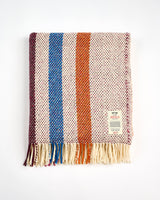 Vertical Stripe Dapple Heavy Donegal Throw