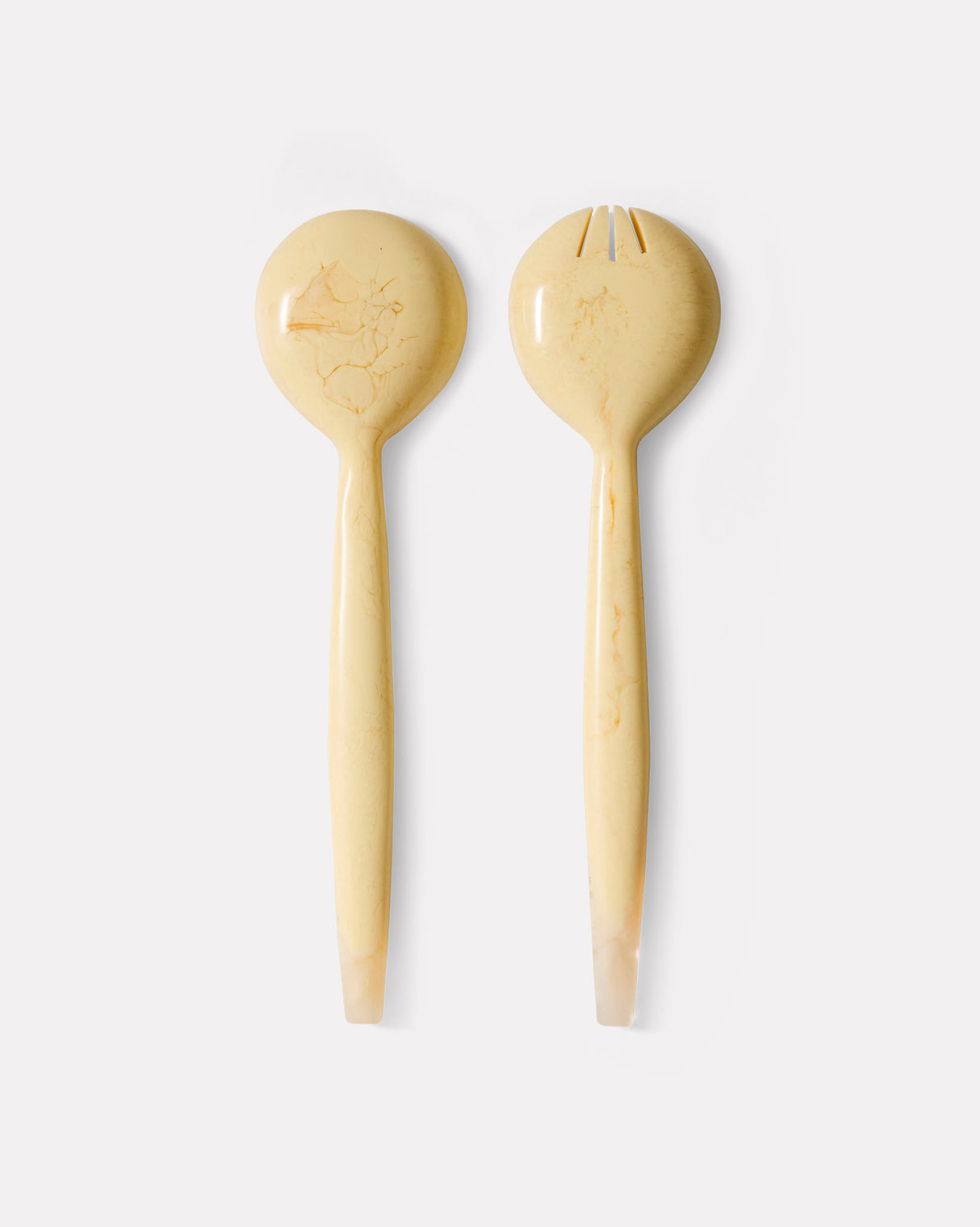 Vanilla Polyresin Salad Cutlery Set