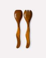 Ochre Polyresin Salad Cutlery Set