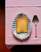 Raspberry 70s Stainless Steel Cheese Slicer