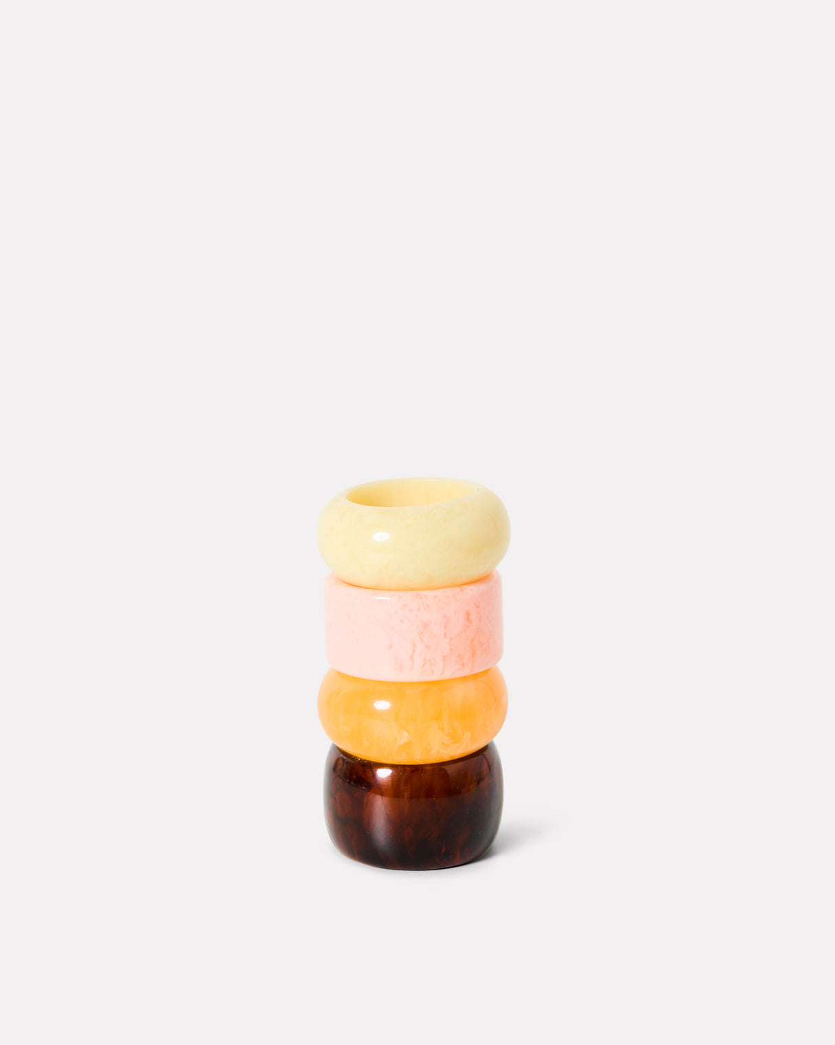 Sunrise Polyresin Napkin Rings - Set of 4