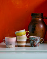 Rococo 70s Ceramics Americano Mugs - Set of 4