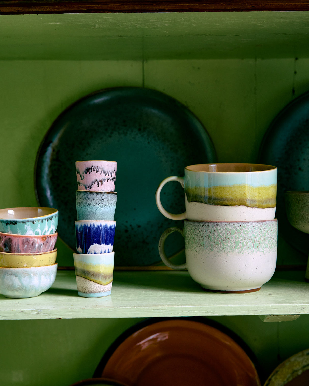 Neo 70s Ceramics Tea Cups - Set of 2