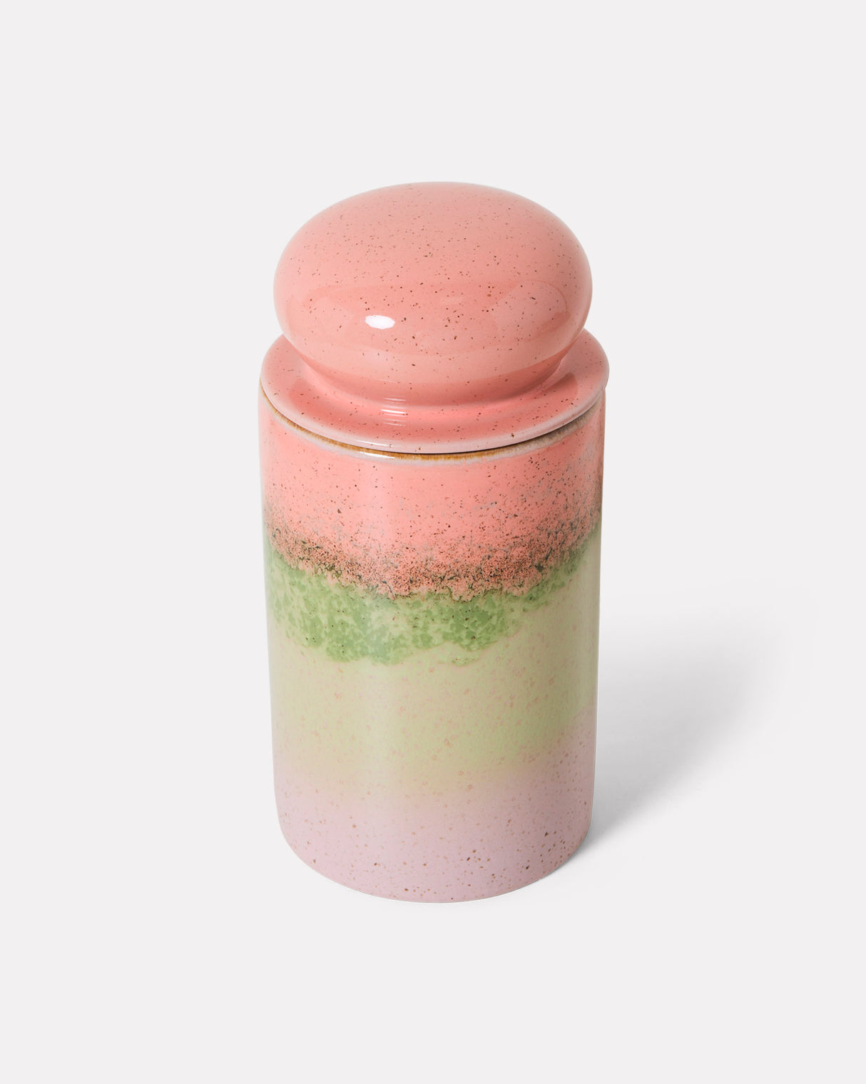 Glaze 70s Ceramics Lidded Storage Jar