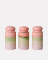 Glaze 70s Ceramics Lidded Storage Jar