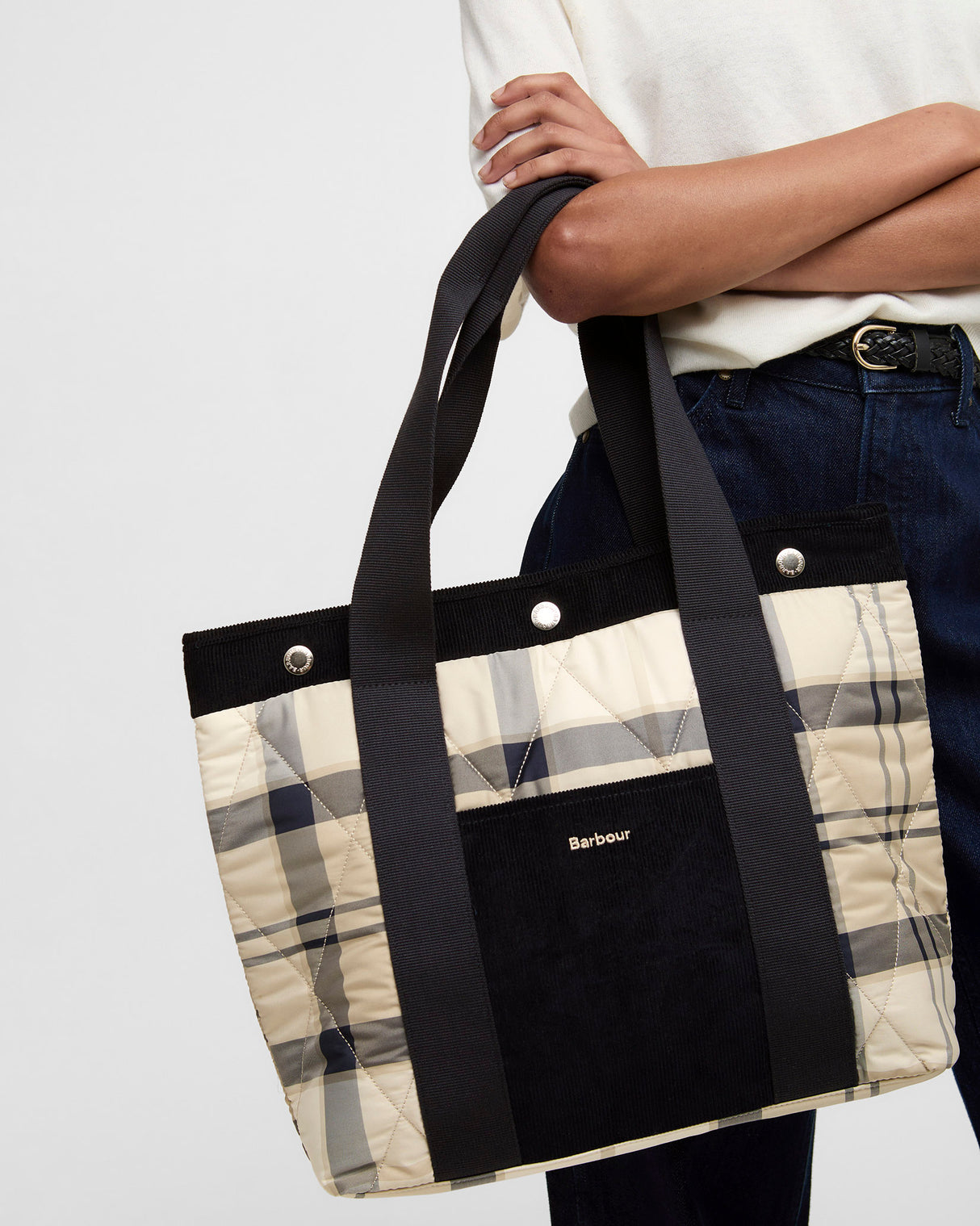 Indigo Healy Tartan Tote Bag