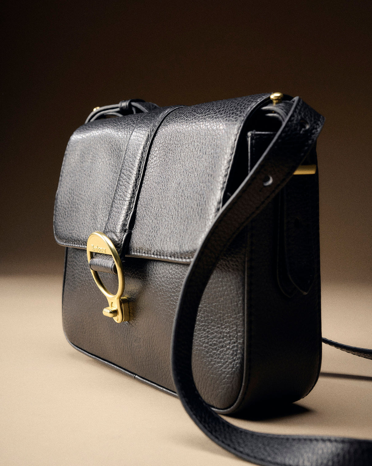 Black Rosa Leather Cross Body Bag