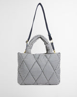 Gingham Check Riah Mini Quilted Tote Bag