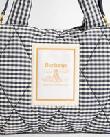 Gingham Check Riah Mini Quilted Tote Bag
