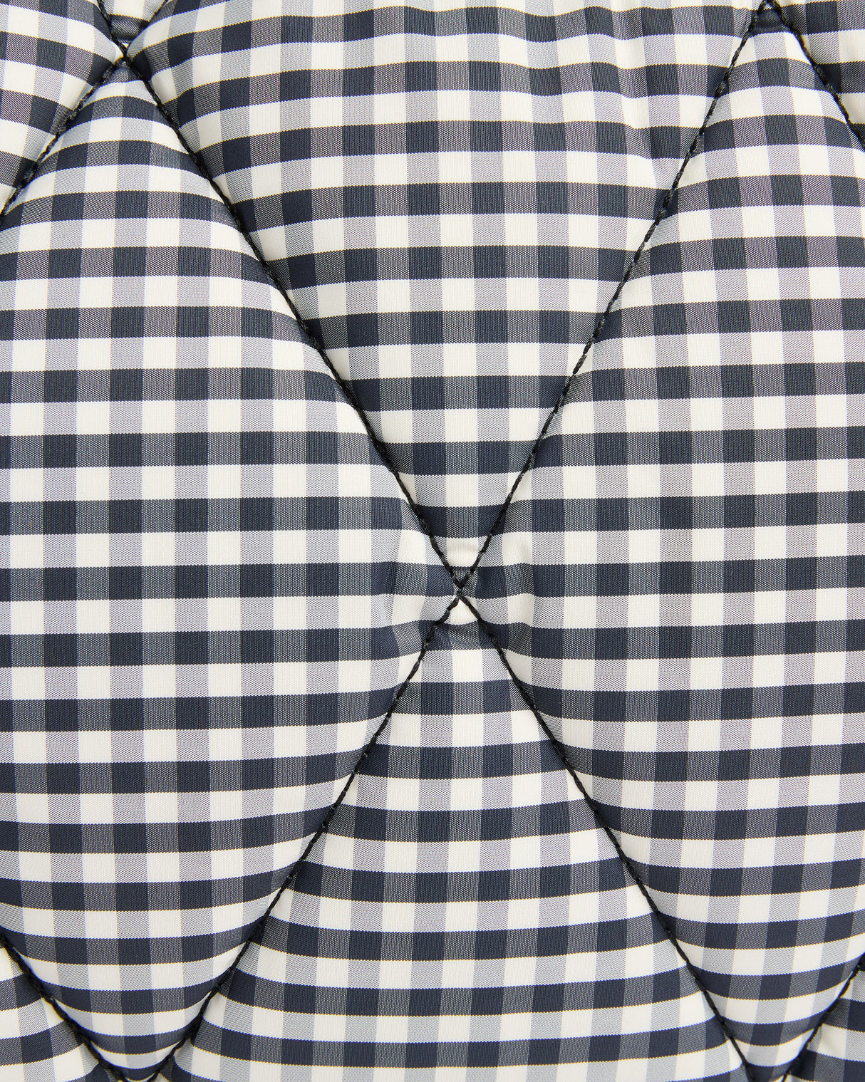 Gingham Check Riah Mini Quilted Tote Bag