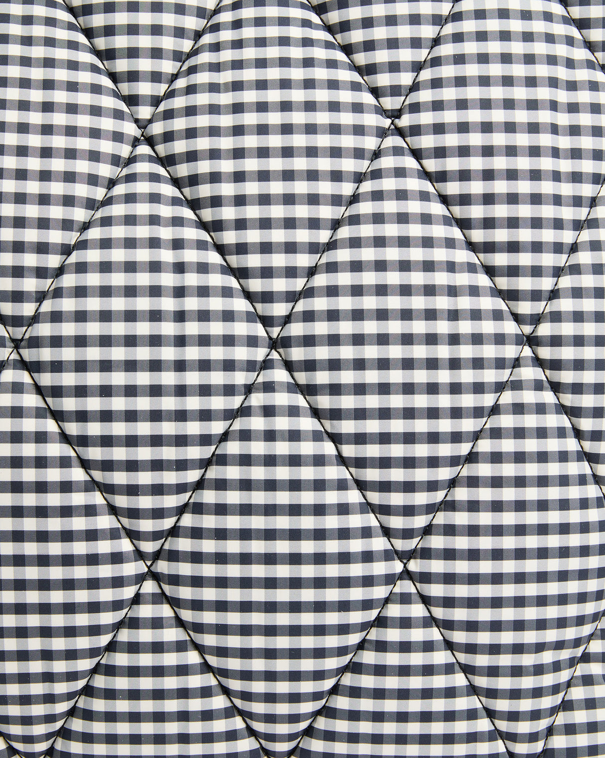 Gingham Check Riah Quilted Tote Bag