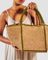 Natural Khaki Nivo Raffia Bag
