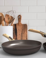Mocha Imitation Wood Detachable Cookut Pan Handle