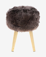 Mink Sheepskin & Pinewood Stool