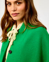 Oak Emerald on Emerald Donegal Wool Coat