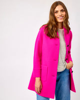 Oak Neon Pink on Pink Donegal Wool Coat