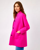 Oak Neon Pink on Pink Donegal Wool Coat