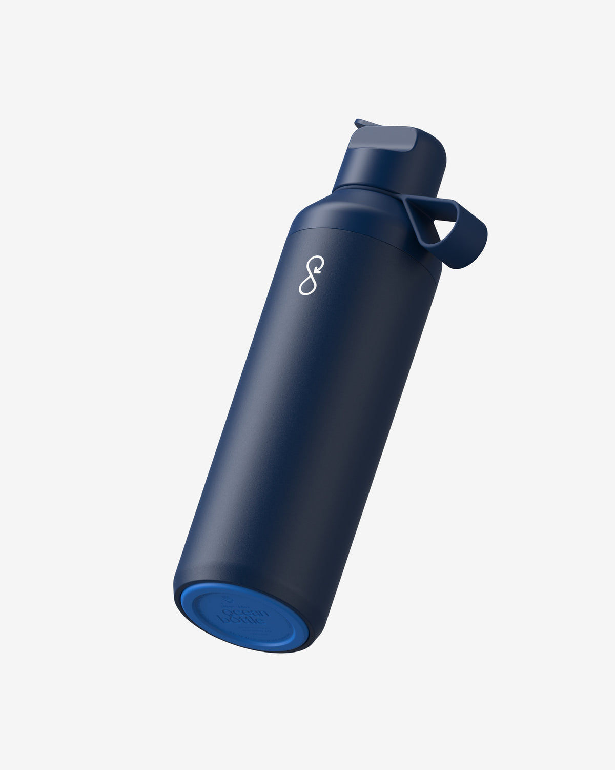 Ocean Blue Peak Go Flip-Straw Water Bottle