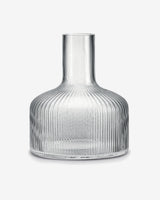Clear Plissé Glass Decanter