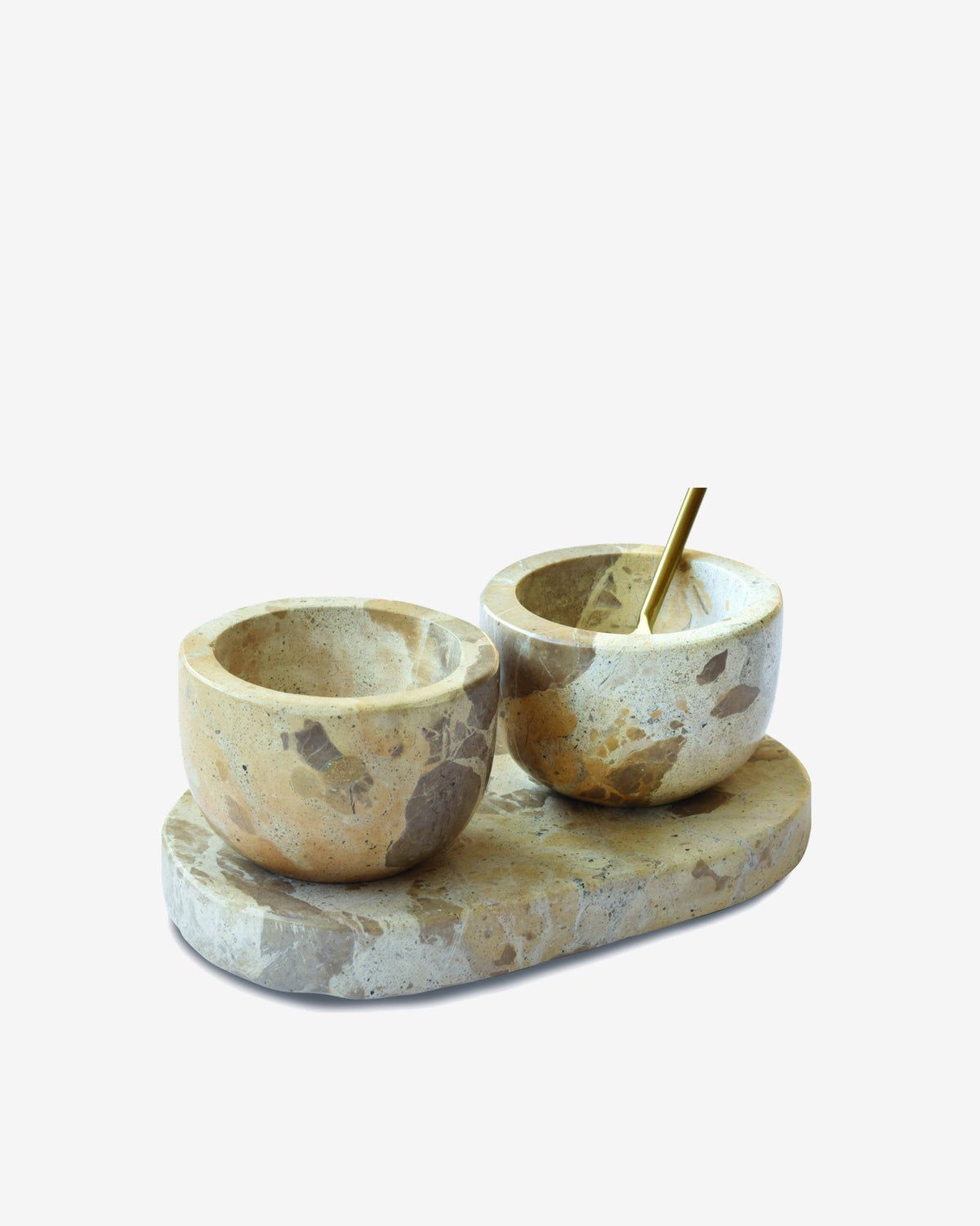 Butterscotch Marble Condiment Serving Set
