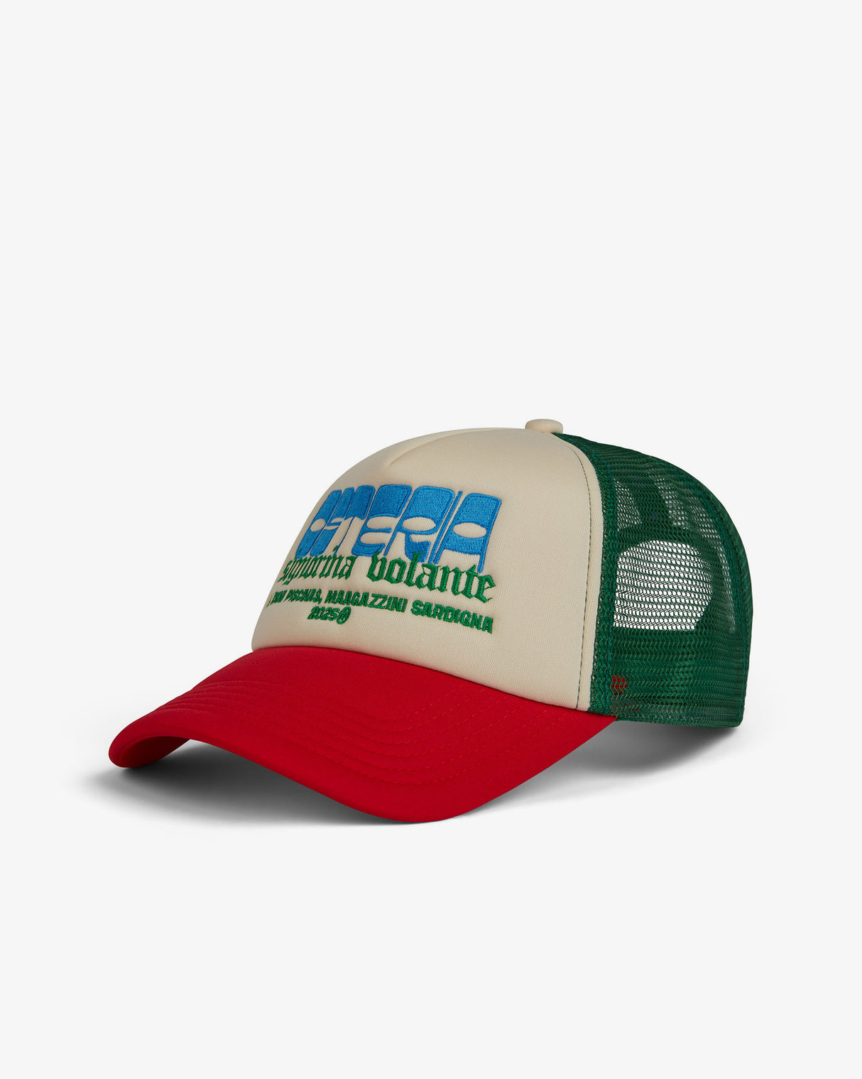 Green & Red 'Osteria' Trucker Cap