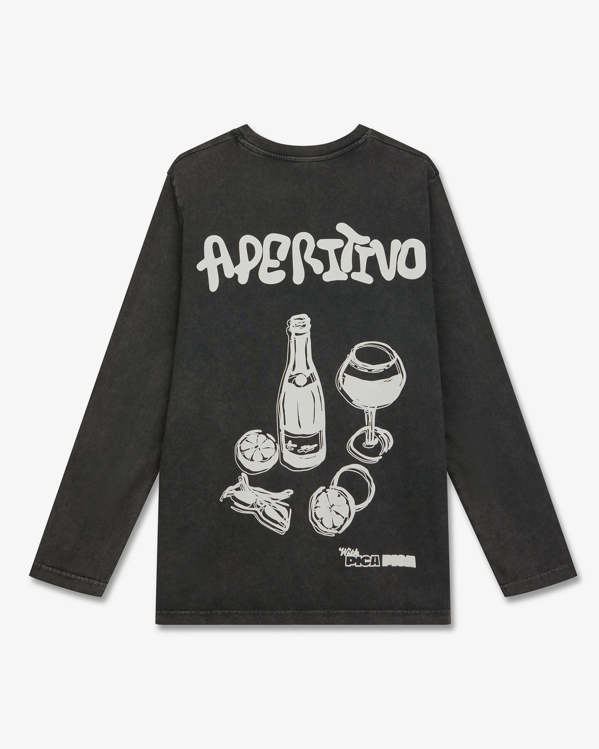 Washed Black Aperitivo Long Sleeve T-Shirt
