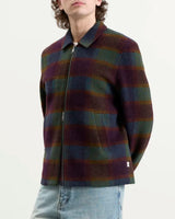 Rosin Green Check Coach Zipper Jacket