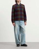 Rosin Green Check Coach Zipper Jacket