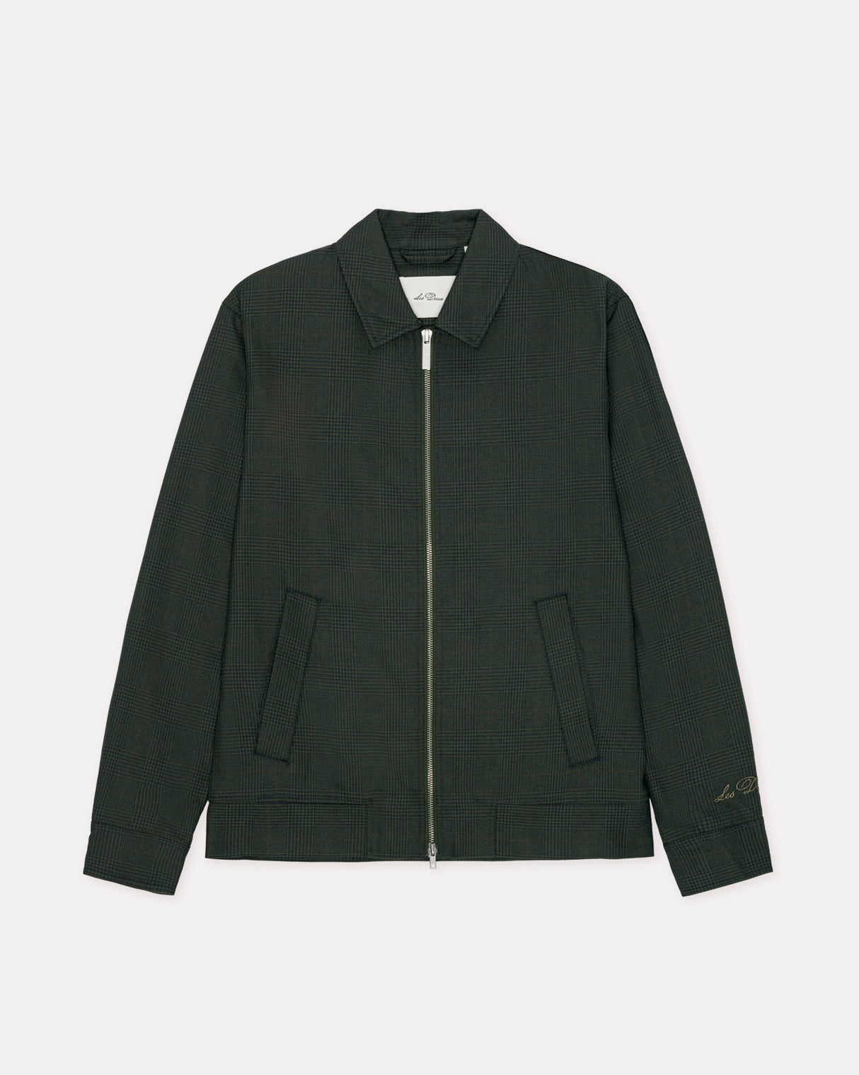 Rosin Green Houndstooth Coach Jacket