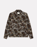 Dark Sand Rose Jacquard Overshirt