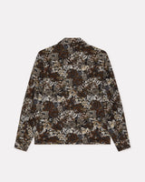 Dark Sand Rose Jacquard Overshirt