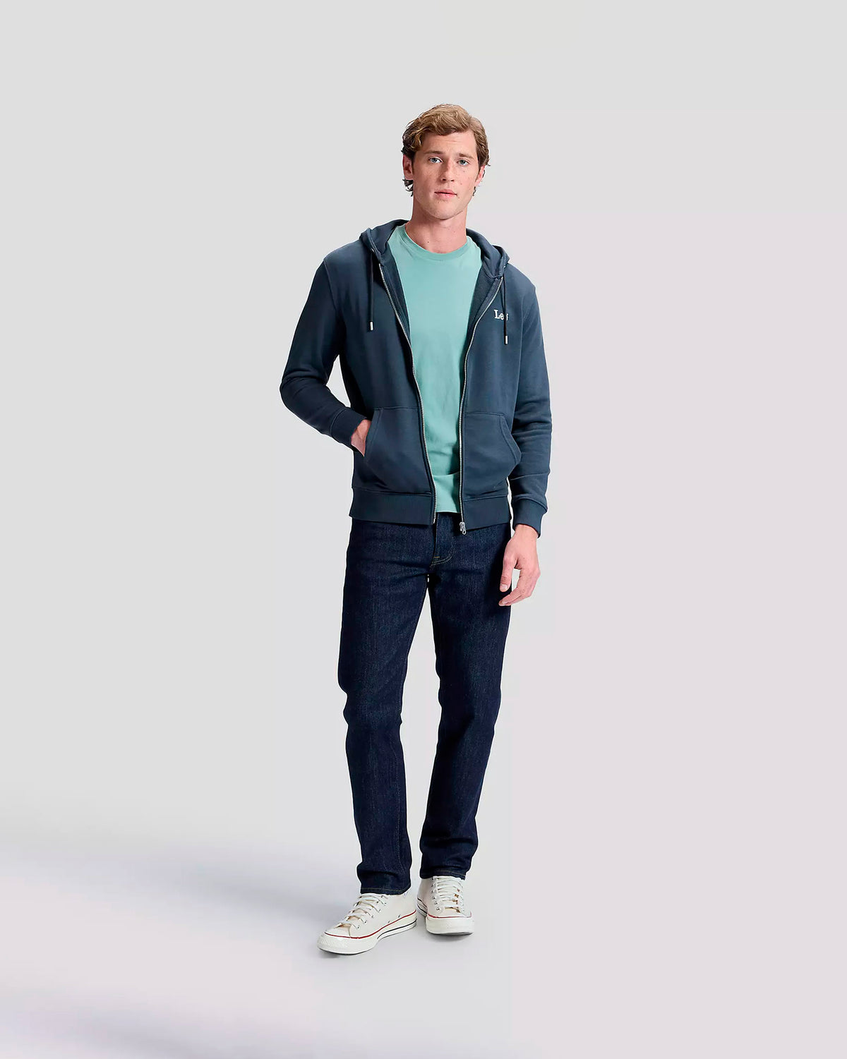 Rinse Wash Regular Daren Straight Low Stretch Jeans