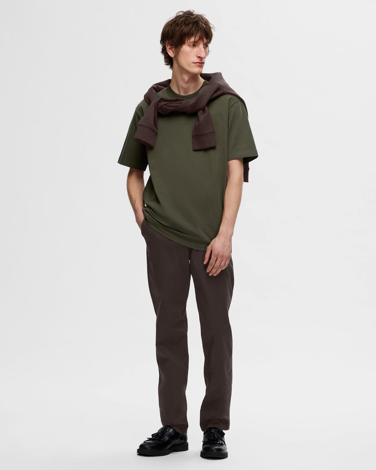Chocolate 175 Slim Miles Flex Trousers