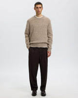 Oatmeal Cody Crew Neck Jumper