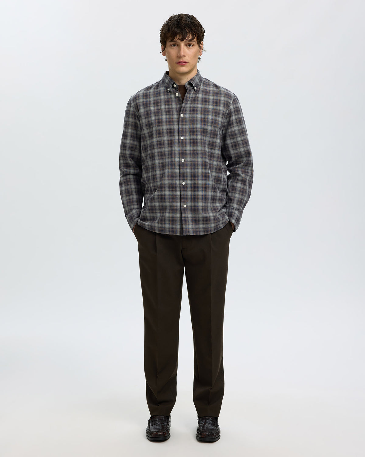 Sky Captain Check Cotton Shirt