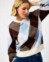 Multicolour Thea Argyle Merino Knit Jumper