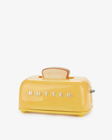 Toasty Yellow Ceramic Lidded Butter Tray