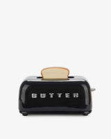 Toasty Black Ceramic Lidded Butter Tray
