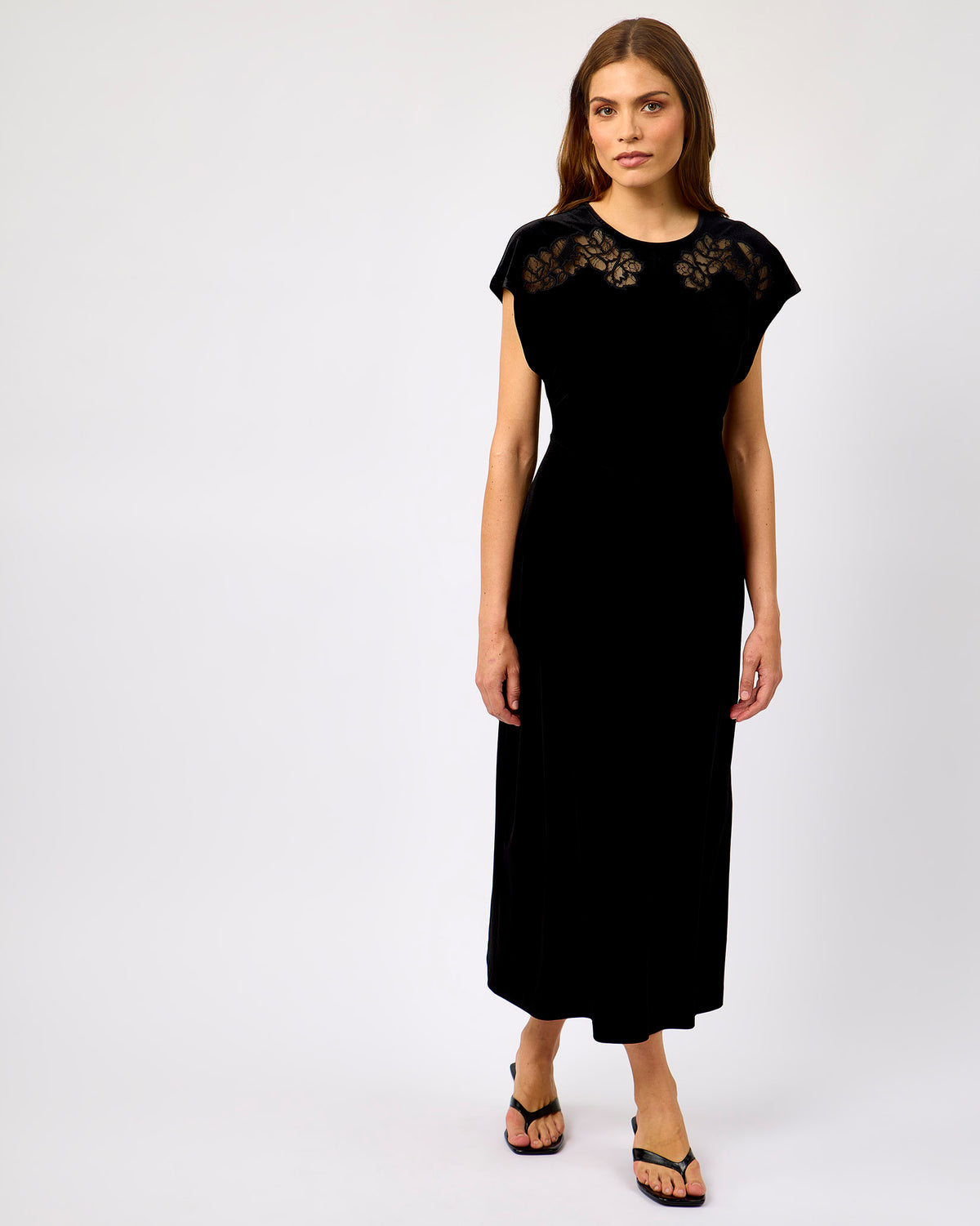 Black Dilja Midi Dress