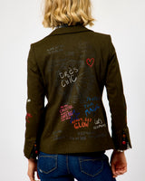 Verde Helen Graffiti Blazer