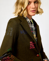 Verde Helen Graffiti Blazer