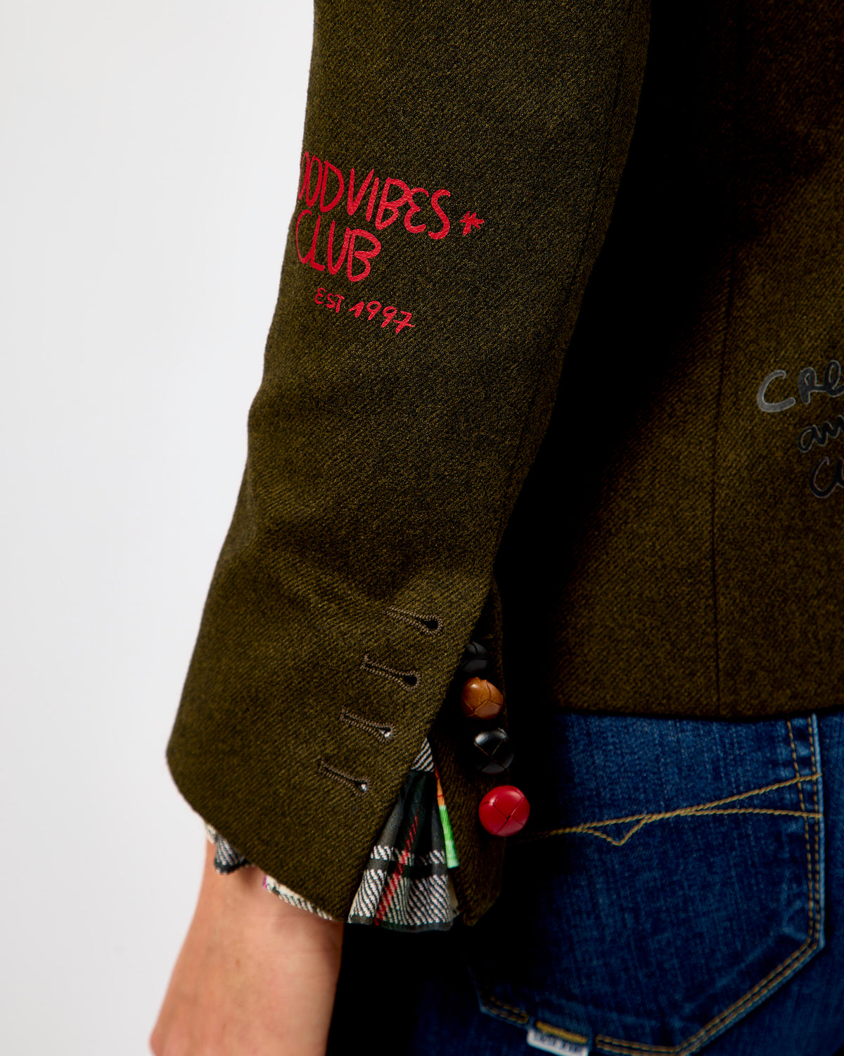 Verde Helen Graffiti Blazer