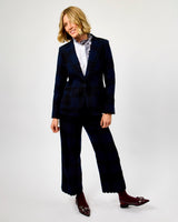 Vichy Marino Navy & Black Check Hilary Blazer