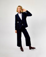 Vichy Marino Navy & Black Check Dorin Trousers