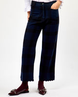 Vichy Marino Navy & Black Check Dorin Trousers