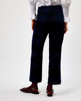 Vichy Marino Navy & Black Check Dorin Trousers